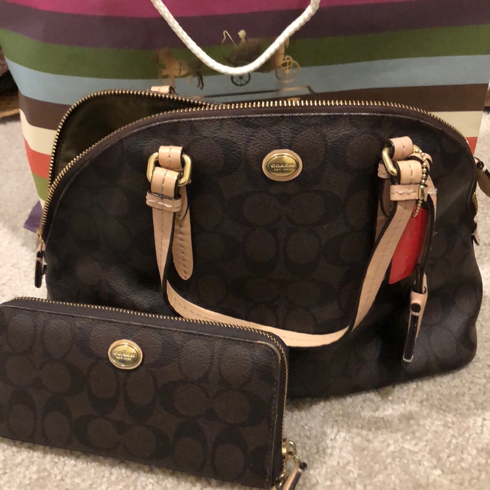 Coach handbag and wallet